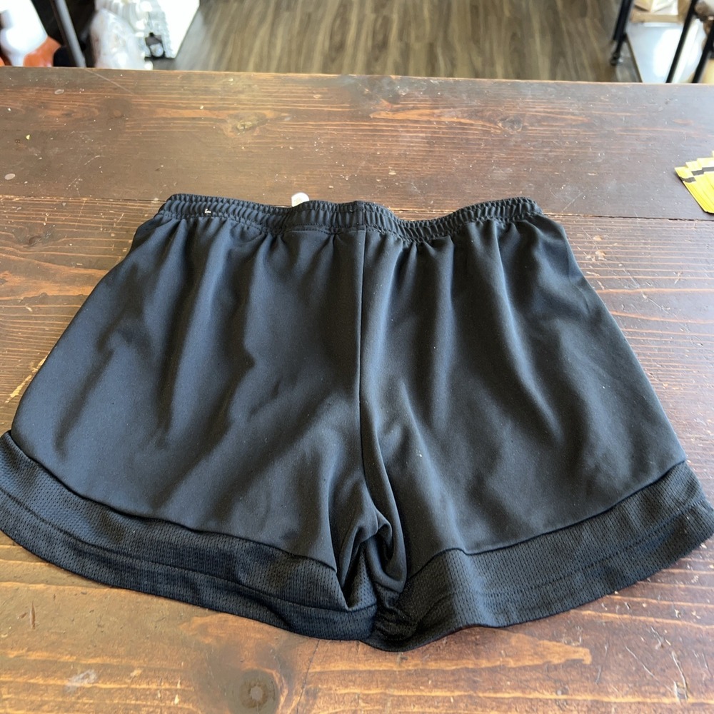 Nike Dri-FIT Athletic Shorts Women XS Black Embroidered Swoosh Running Lined - Picture 4 of 4